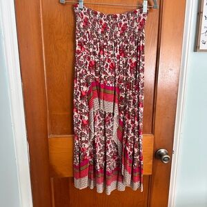 Floral Print Maxi Skirt